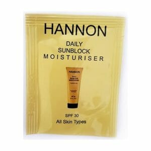 HANNON Daily Sunblock Moisturiser SPF30 5ml Sachet (Each)
