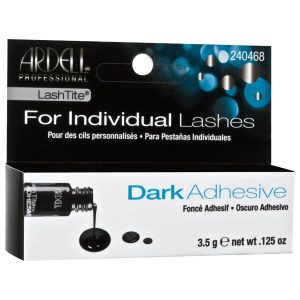 Ardell Dark Lashtite Adhesive for Individual Eyelashes 3.5g used to apply individual lashes for a longer wear