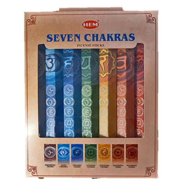 HEM - Seven Chakra Incense Sticks Gift Pack