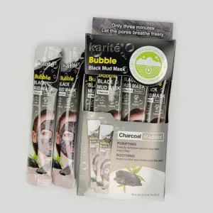 Karite - Bubble Black Charcoal Mud Mask - Box