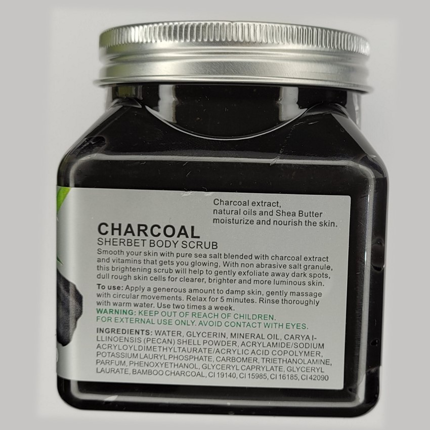 Wokali Charcoal Sherbet Body Scrub Sassy Style