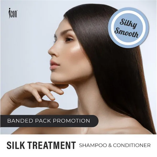 Icon - Combo-2 Silk Treatment Shampoo 250ml and Conditioner 200ml - Image 2