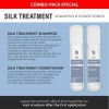 ICON Silk Treatment Damaged / Treated Hair Duo Pack (Silk Shampoo 250ml and Conditioner 200ml)  - Revitalizing and strengthening tired hair, excellent detangler
