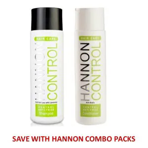 HANNON - Combo-2 Control Anti-Frizz Shampoo 250ml and Control Anti - Frizz Conditioner - Anti-Hair Loss