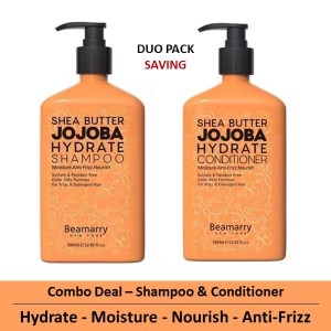 Combo-2 - Beamarry Shea Butter Jojoba Hydrate Shampoo & Conditioner 380ml