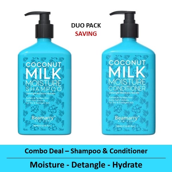 Combo-2 - Beamarry Coconut Milk Moisture Shampoo & Conditioner 380ml
