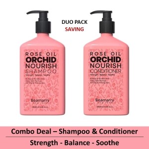 Combo-2 - Beamarry Rose Oil Orchid Nourish Shampoo & Conditioner 380ml