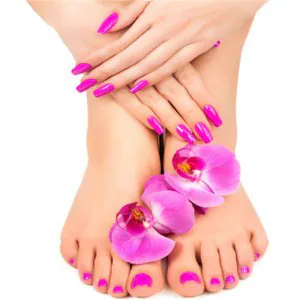 Acrylic (Gel Colour) Overlay on Toes