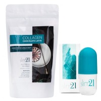 Slim 21 Combo - Slimming Chocolate Collagen Latte & Slim21 Tablets