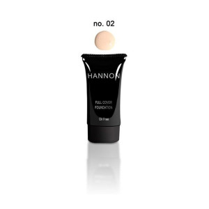 HANNON Full Cover Liquid Foundation No.2 - Light Warm Ivory