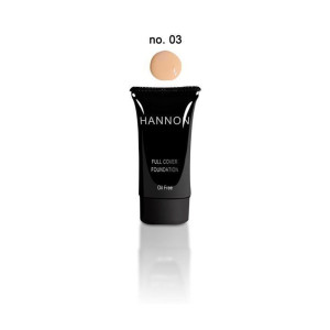 HANNON Full Cover Liquid Foundation No.3 - Light-Medium Warm Beige