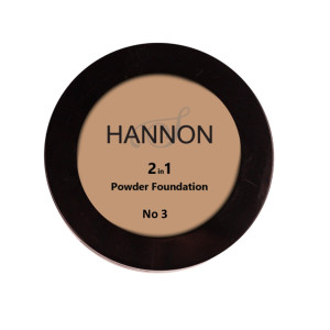 HANNON Two in One Foundation No.3 - Light-Medium Warm Beige