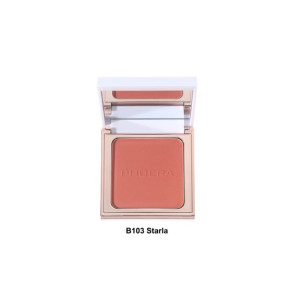 Rose-pink blush powder in a rose-gold compact with mirror open, labeled B103 Starla