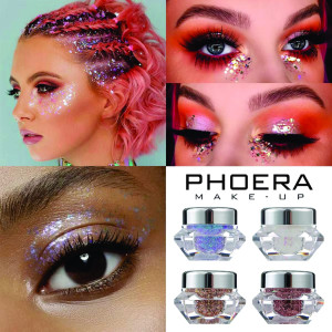 Phoera Face & Body Glitter Gel Flakes - Ares - Image 3