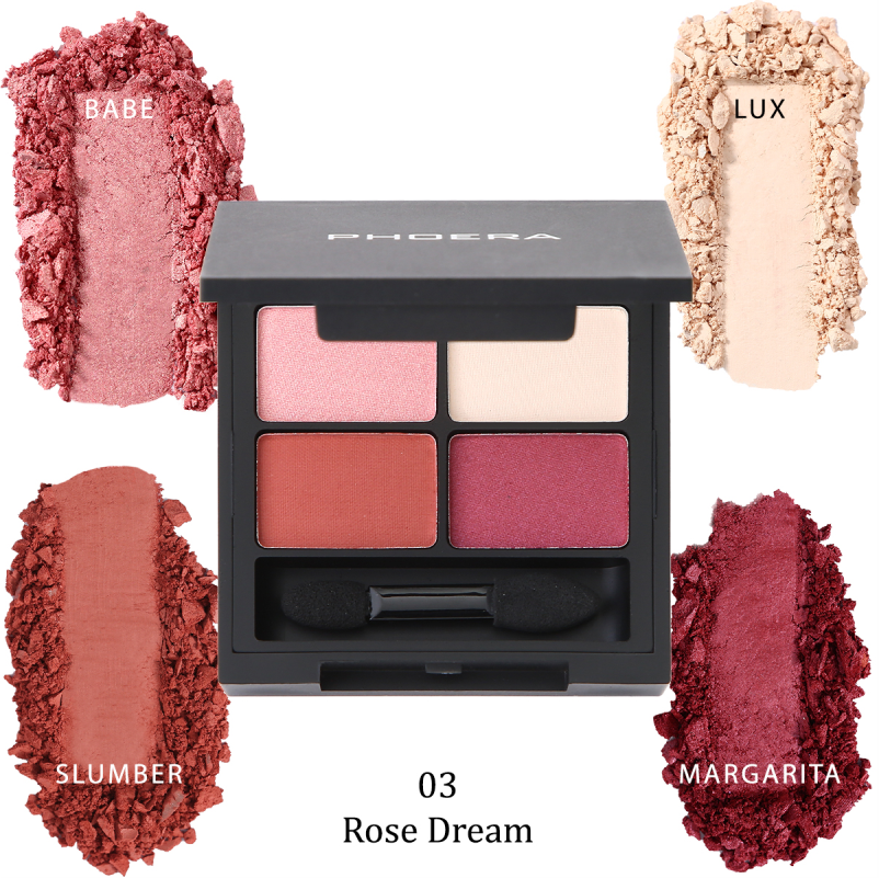 Phoera Fours Flawless Eyeshadow Palette - Rose Dream - Image 2