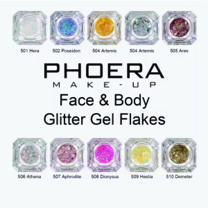 Phoera Face & Body Glitter Gel Flakes - Ares - Image 5