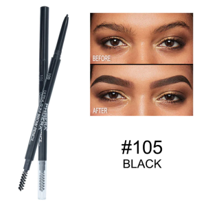 Phoera Ultra-Slim Brow Pencil - Black - Image 3