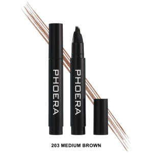 Alternative view of Phoera Instant Hair-Like Eyebrow Pen - Medium brown