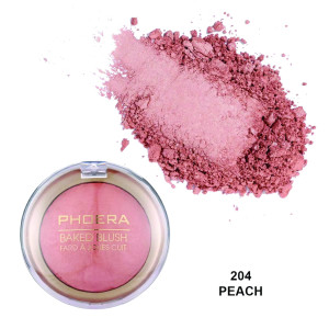 Phoera Baked Powder Blusher - Peach - Image 3