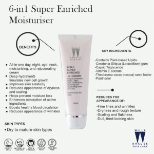 Willa Krause 6-in-1 Super Enriched Moisturiser - 50ml - Image 2
