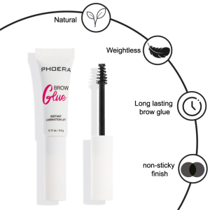 Phoera Brow Glue Tinted Brow Styler - Black - Image 6