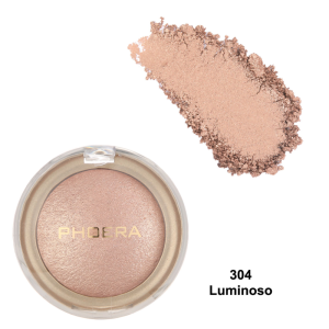 Alternative view of Phoera Brighten Up Baked Highlighter Powder - Luminoso