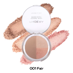 Alternative view of Phoera 3-in-1 Blush Bronzer Highlight - Fair