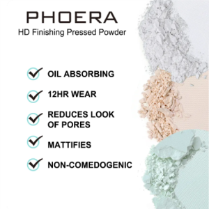 Phoera HD Finishing Pressed Powder - Mint Green - Image 5
