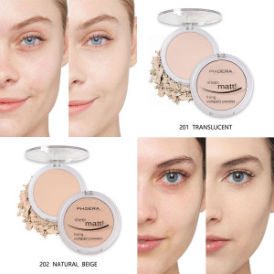 Phoera Compact Foundation Press Powder - Espresso 208 - Image 6