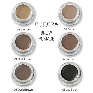 Phoera Eyebrow Pomade Waterproof Brow Gel - Soft Brown - Image 3